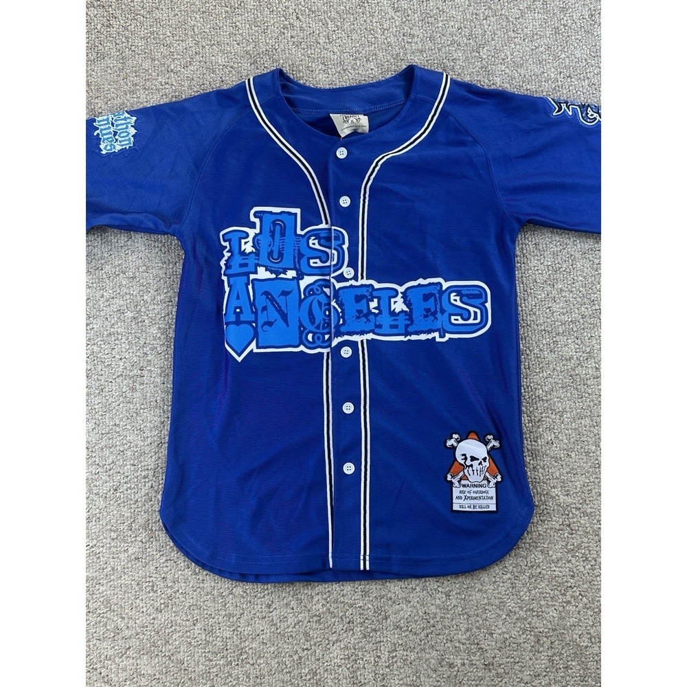NWT Brand X Los Angeles TMC Baseball Jersey Size XS Jesus Hip Hop Streetwear